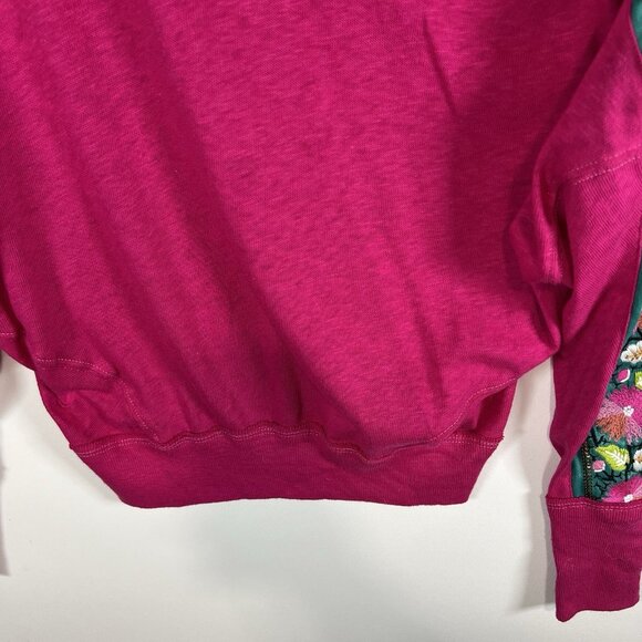 We The Free Wallflower Pullover Sweater Pink Size XS NWT Boho Embroidered Color - Picture 4 of 7